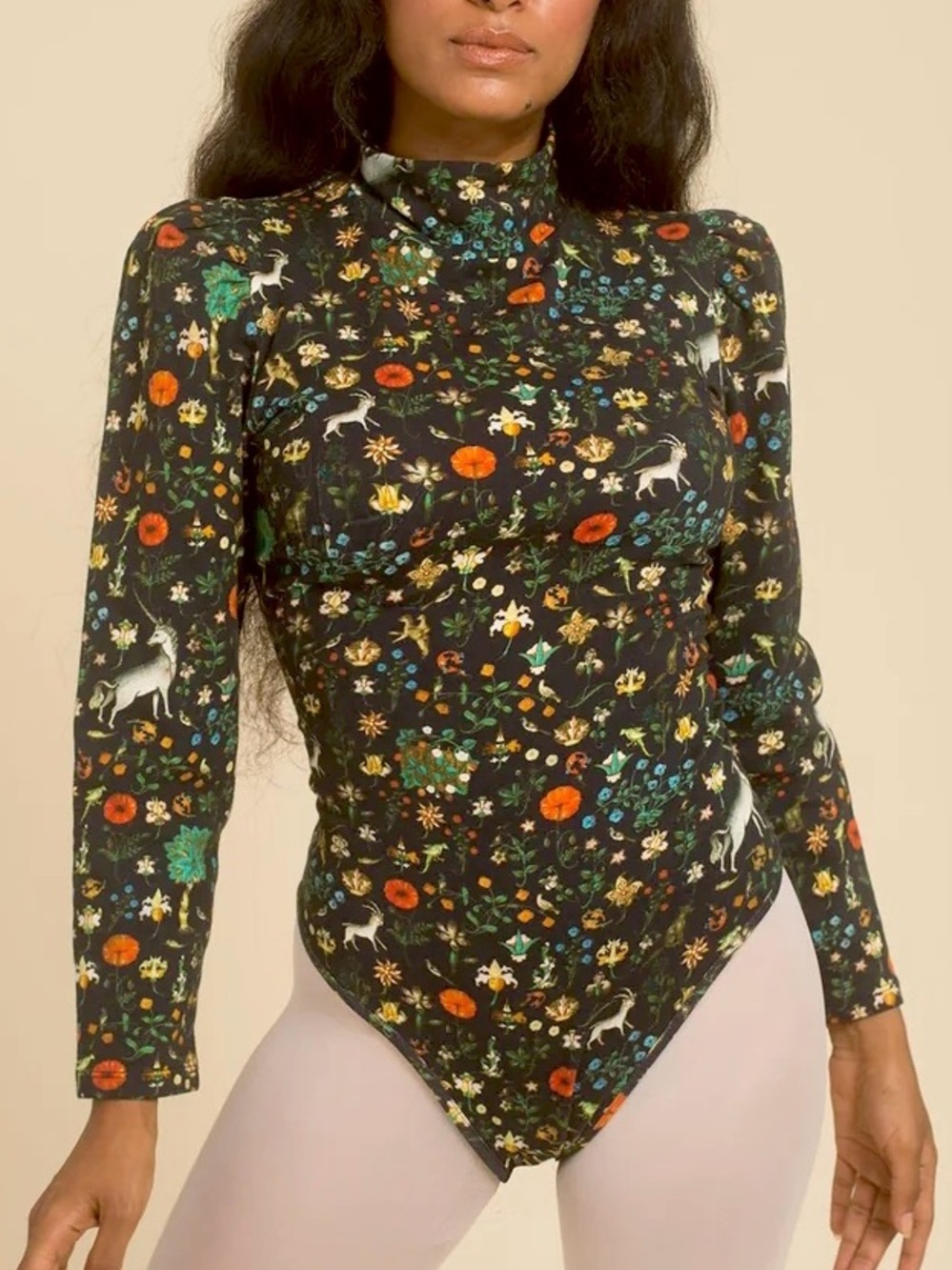 Samantha Pleet Turtle Bodysuit - Black Illuminated XXXL
